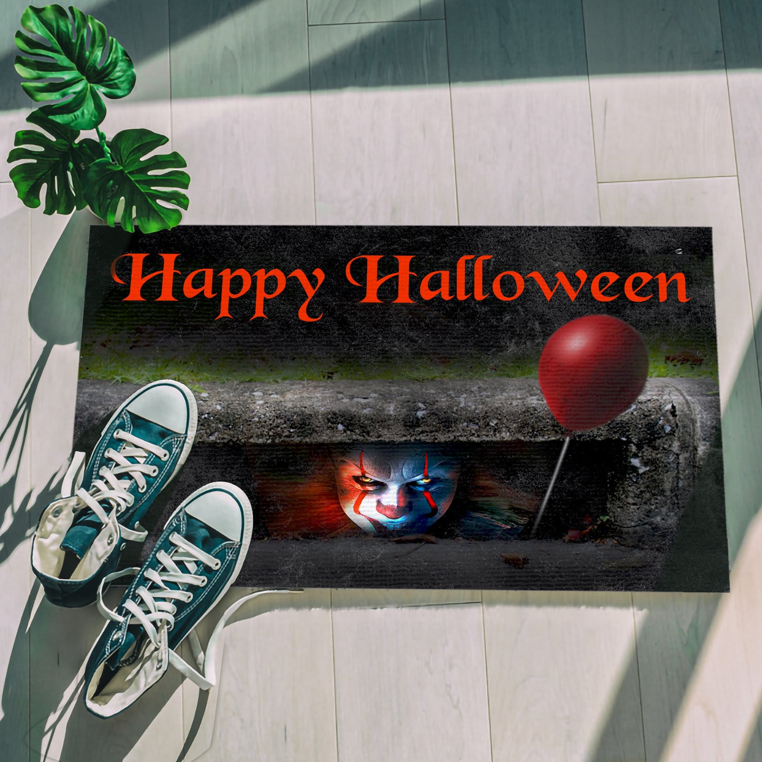 3KT. Happy Halloween - sample design Doormat mockup 5