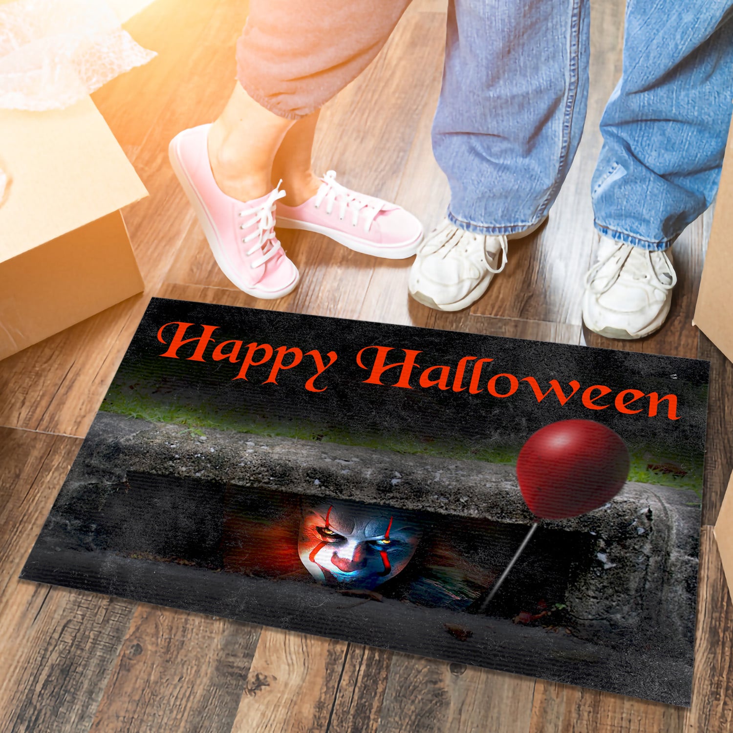3KT. Happy Halloween - sample design Doormat mockup 6