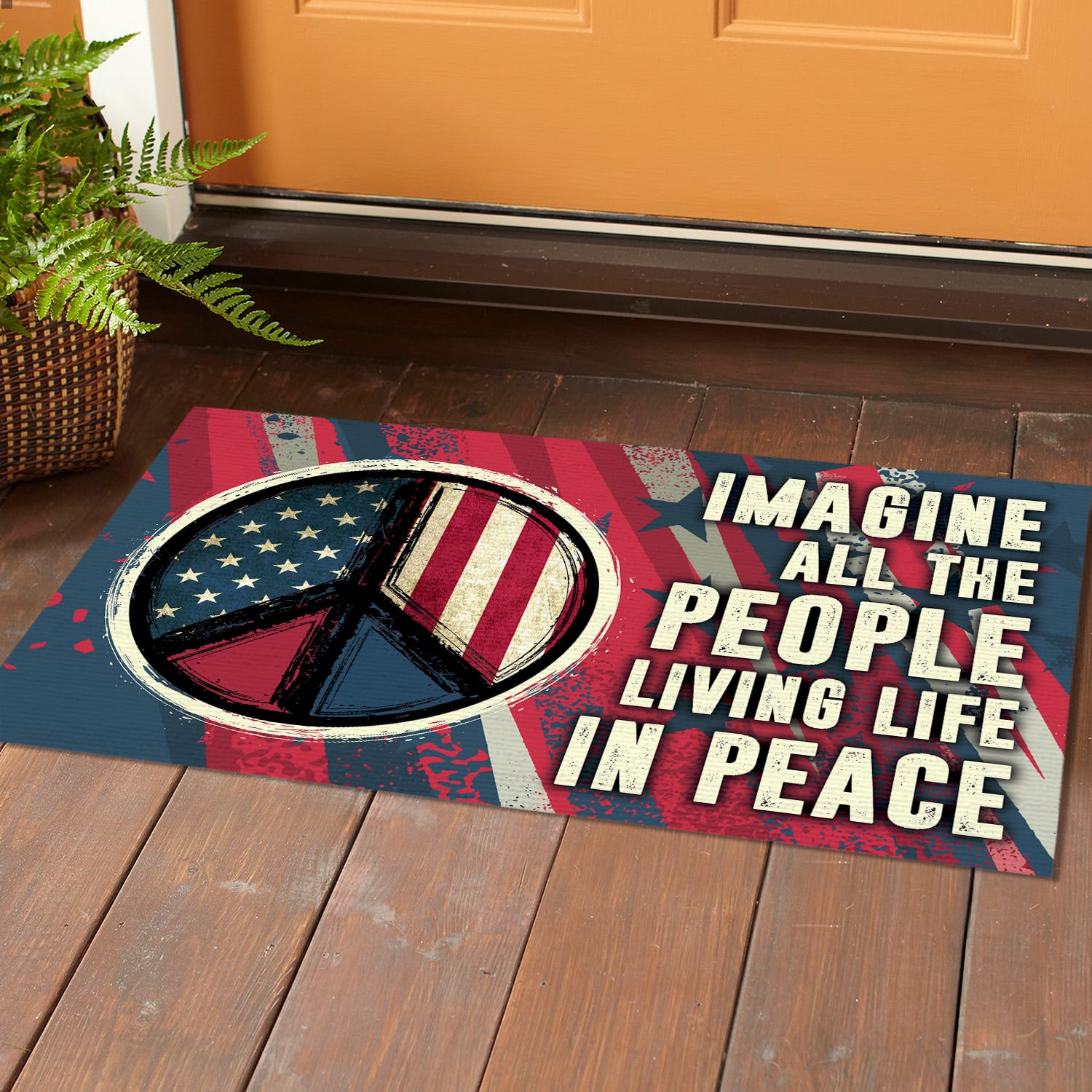 8NH. Imagine All Doormat (4) Doormat Mockup 1