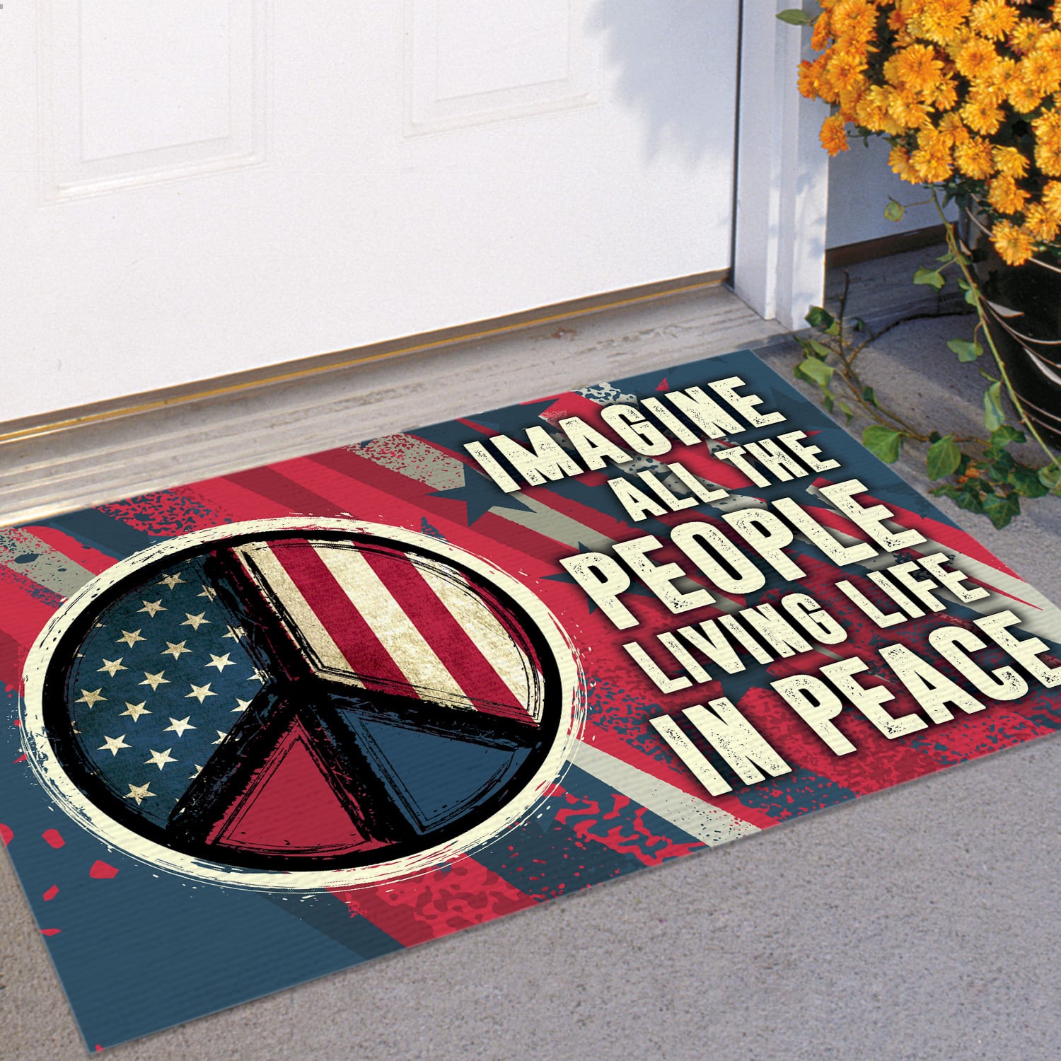 8NH. Imagine All Doormat (4) Doormat mockup 11