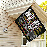 I Walked The Walk Vietnam Veteran Outdoor House Flag - Proud Vietnam Veteran Home Garden Flag
