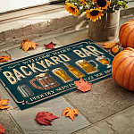 9HV. Backyard Bar Doormat mockup 9