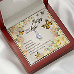 Sorry For Your Loss Those We Love Don't Go Away They Walk Beside Us Alluring Beauty Necklace - Memorial Gifts