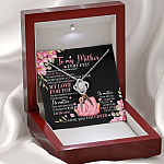 To My Mother From Daughter In My Eyes There Is No One That Can Equal Your Beauty Love Knot Necklace
