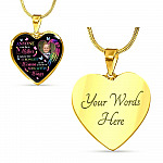 Personalized Photo Strongest Woman To Be A Mom Of Son With Wings Heart Pendant Necklace - Son With Wings Gift