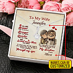 Personalized To My Wife You Are Braver Than You Believe Alluring Beauty Pendant Necklace - Gift For Wife