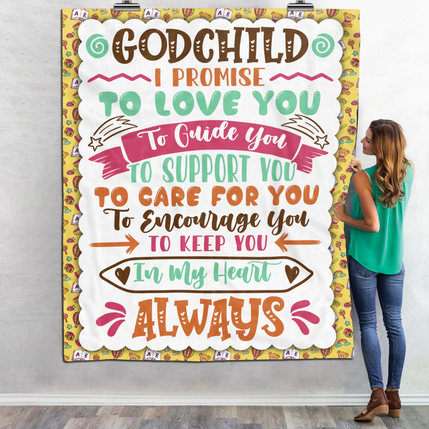 3HP. Godchild Blanket Mockup 6