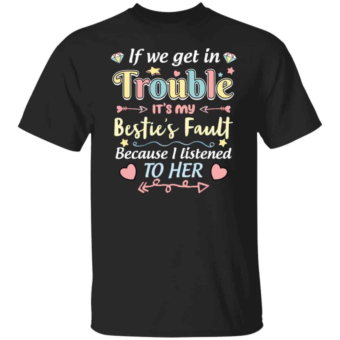 bestie, Black, Unisex T-Shirt