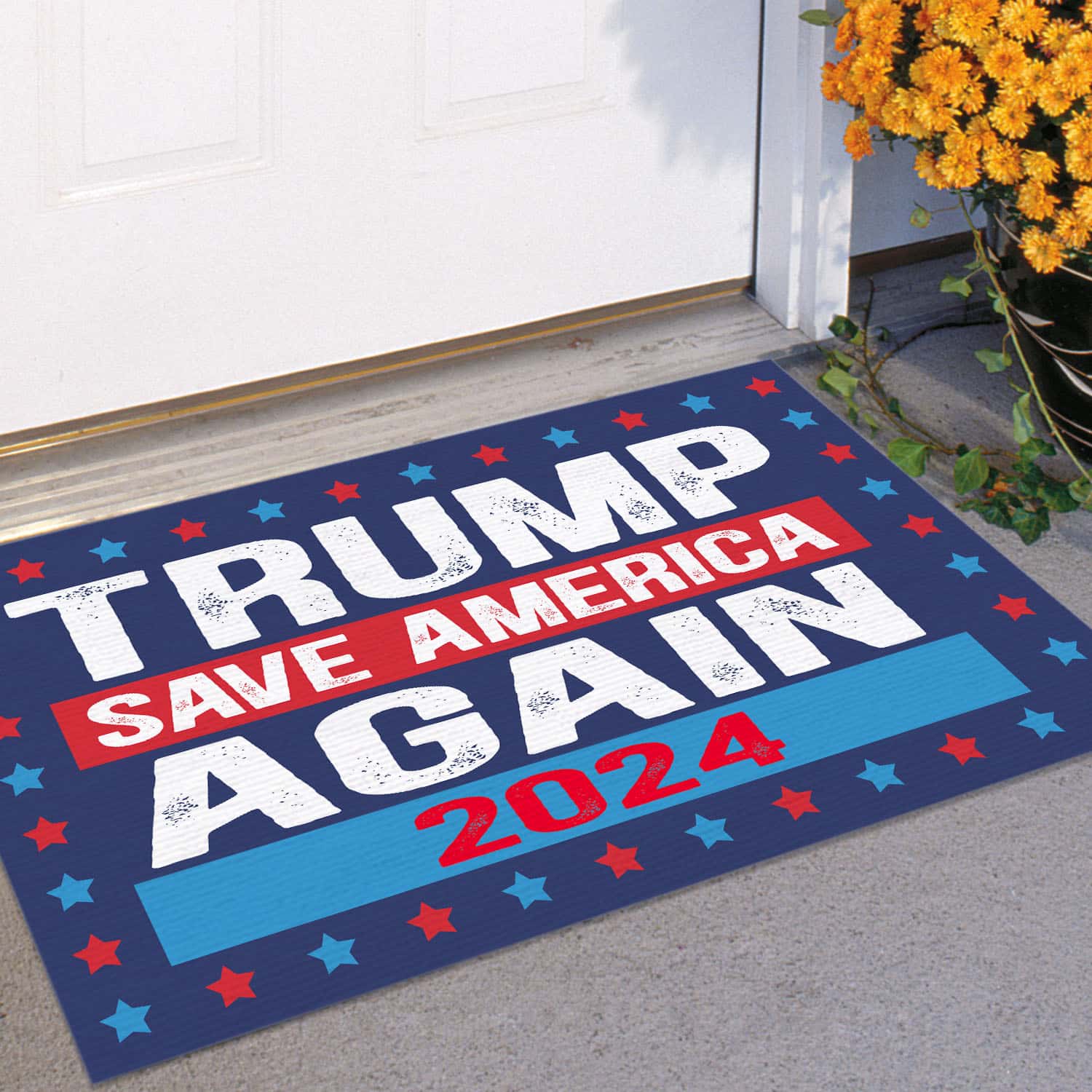 10VT. Trump Save America Again Doormat mockup 11