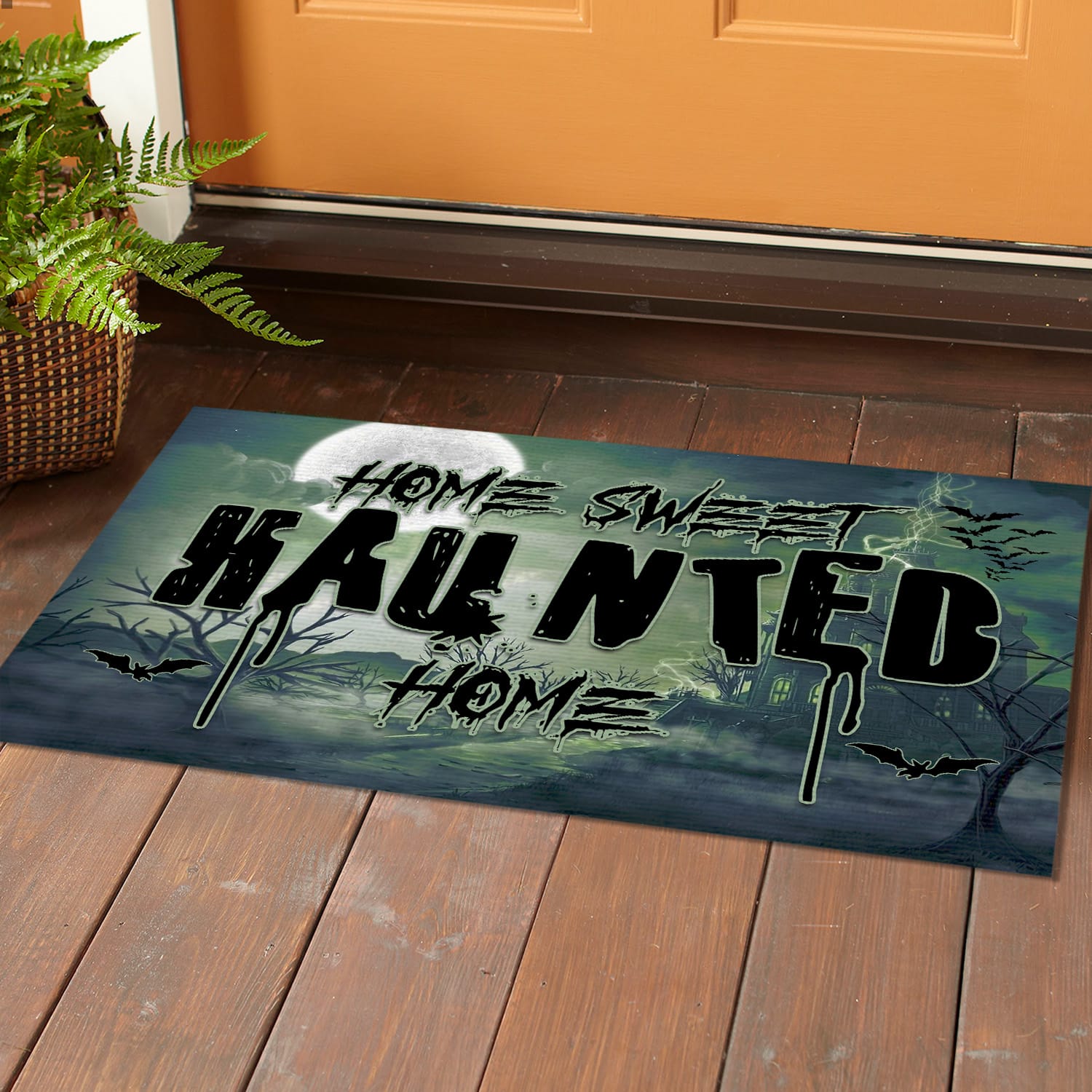 4LV. Home Sweet Haunted (5) Doormat Mockup 1