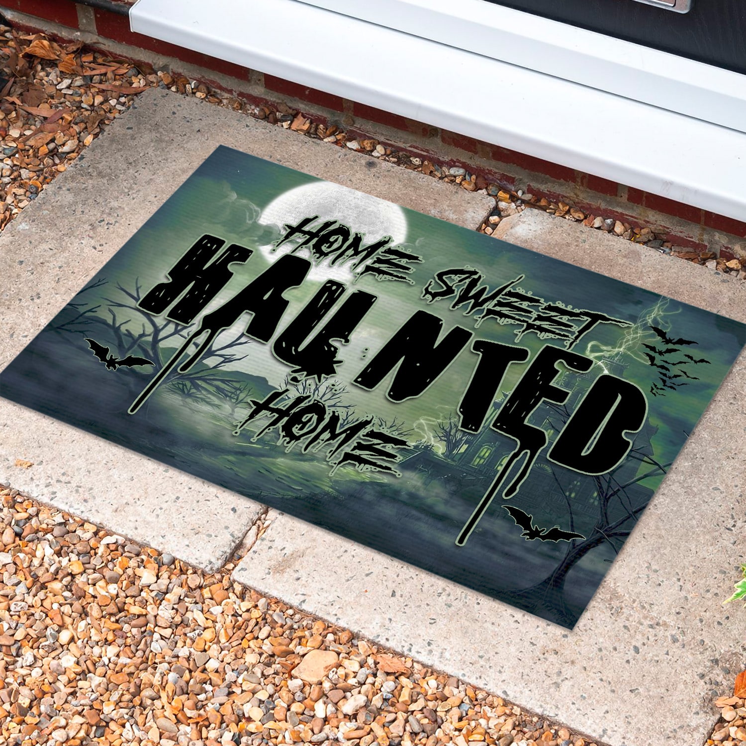 4LV. Home Sweet Haunted (5) Doormat Mockup 10
