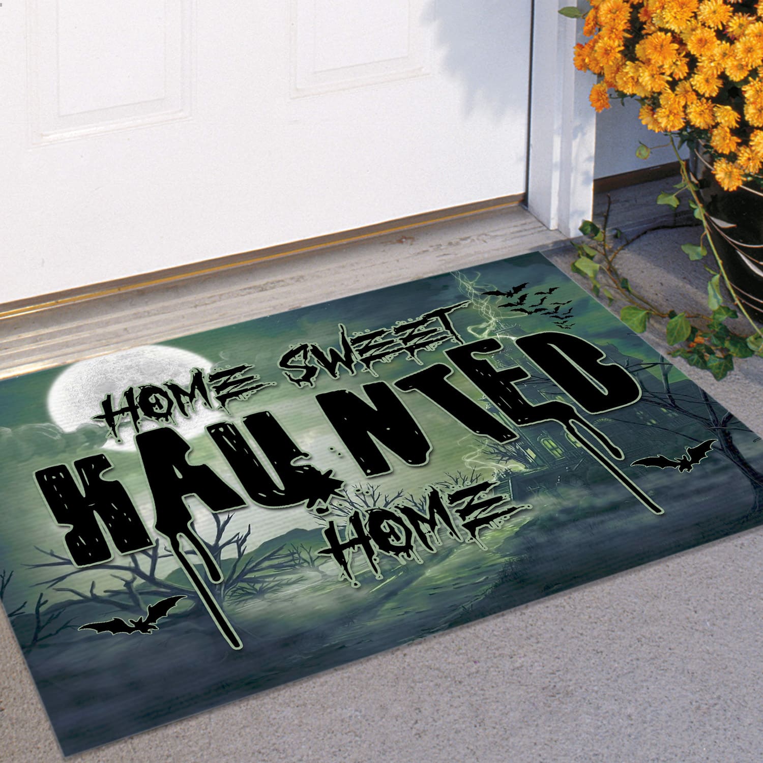 4LV. Home Sweet Haunted (5) Doormat mockup 11