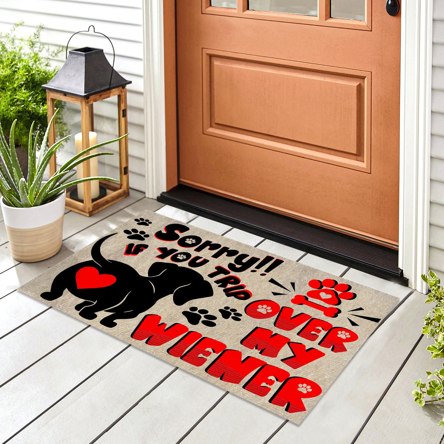 7MH. Dachshund Doormat Doormat mockup 8