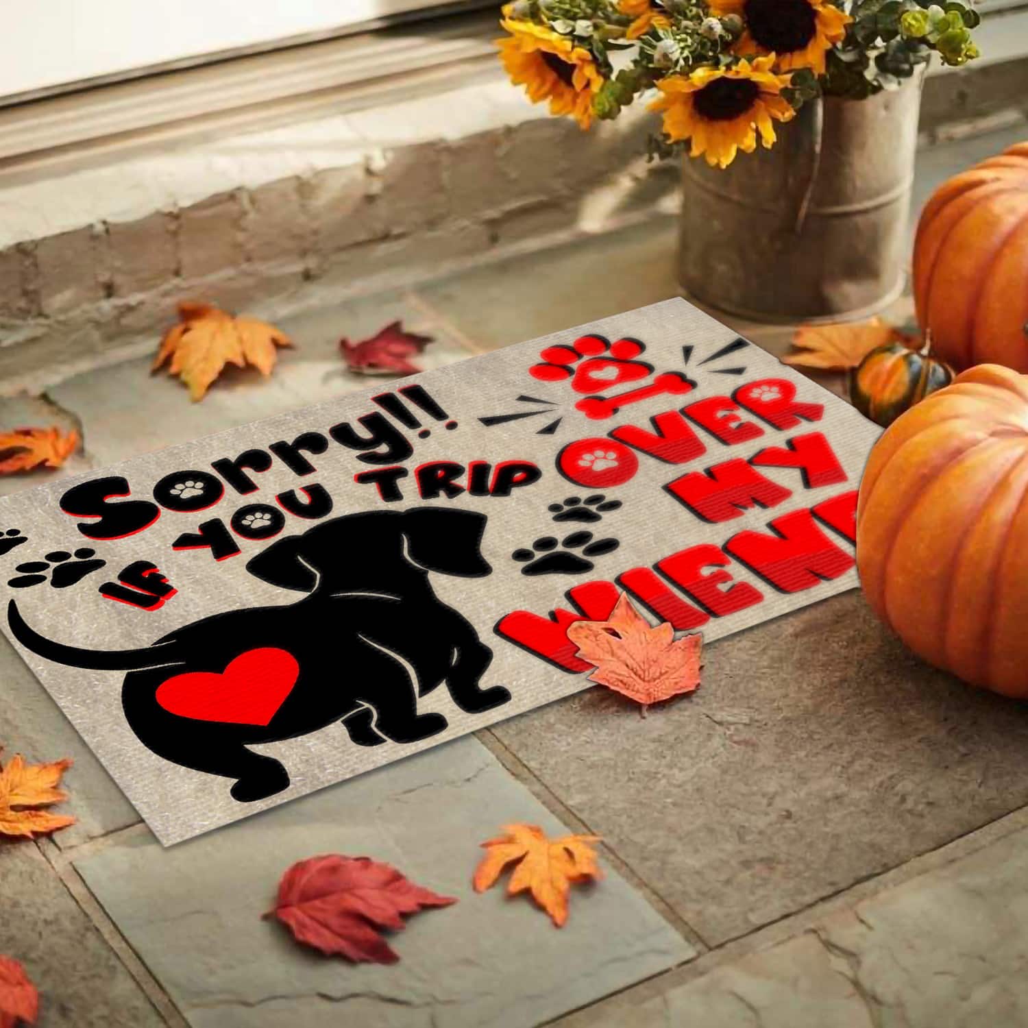 7MH. Dachshund Doormat Doormat mockup 9