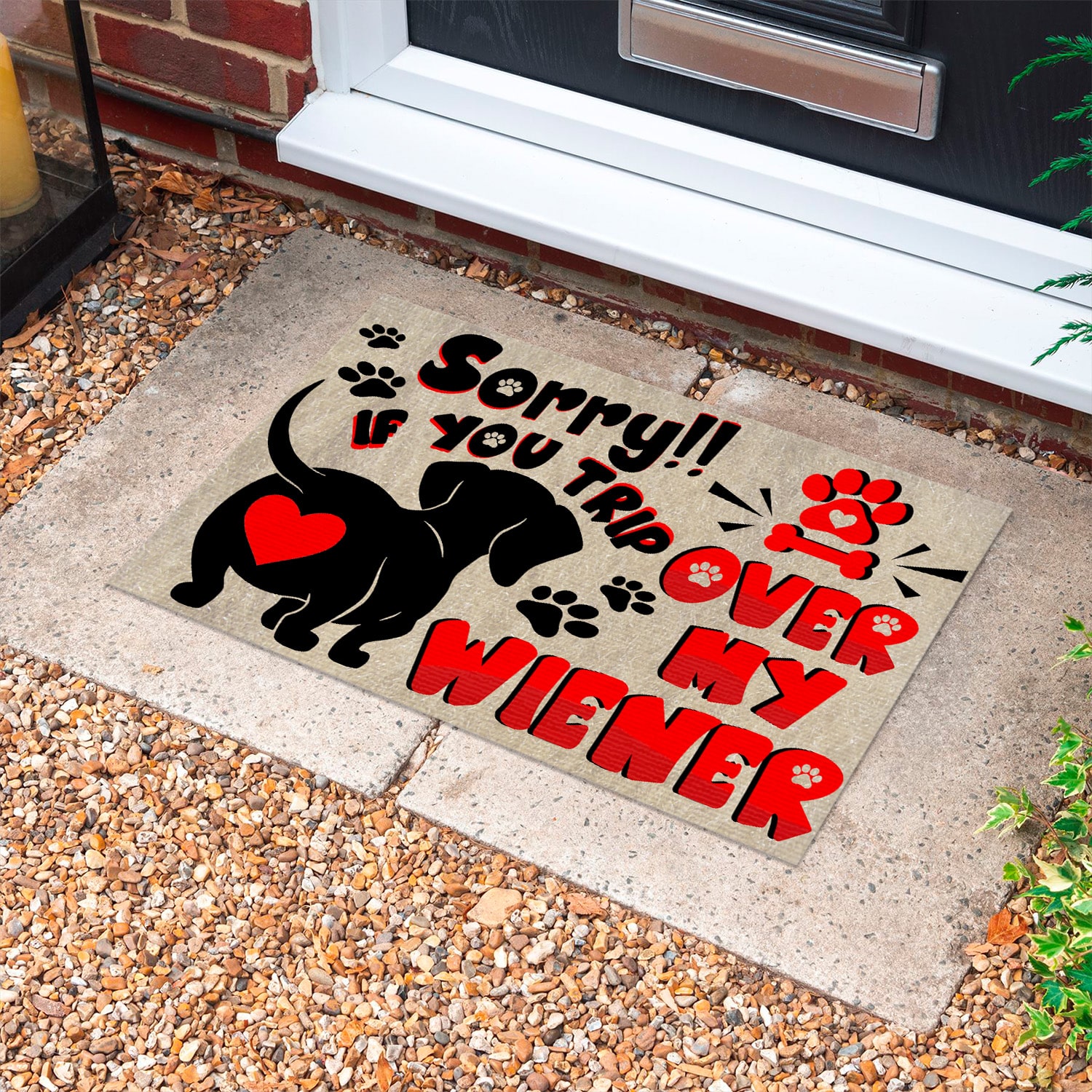 7MH. Dachshund Doormat Doormat mockup 10