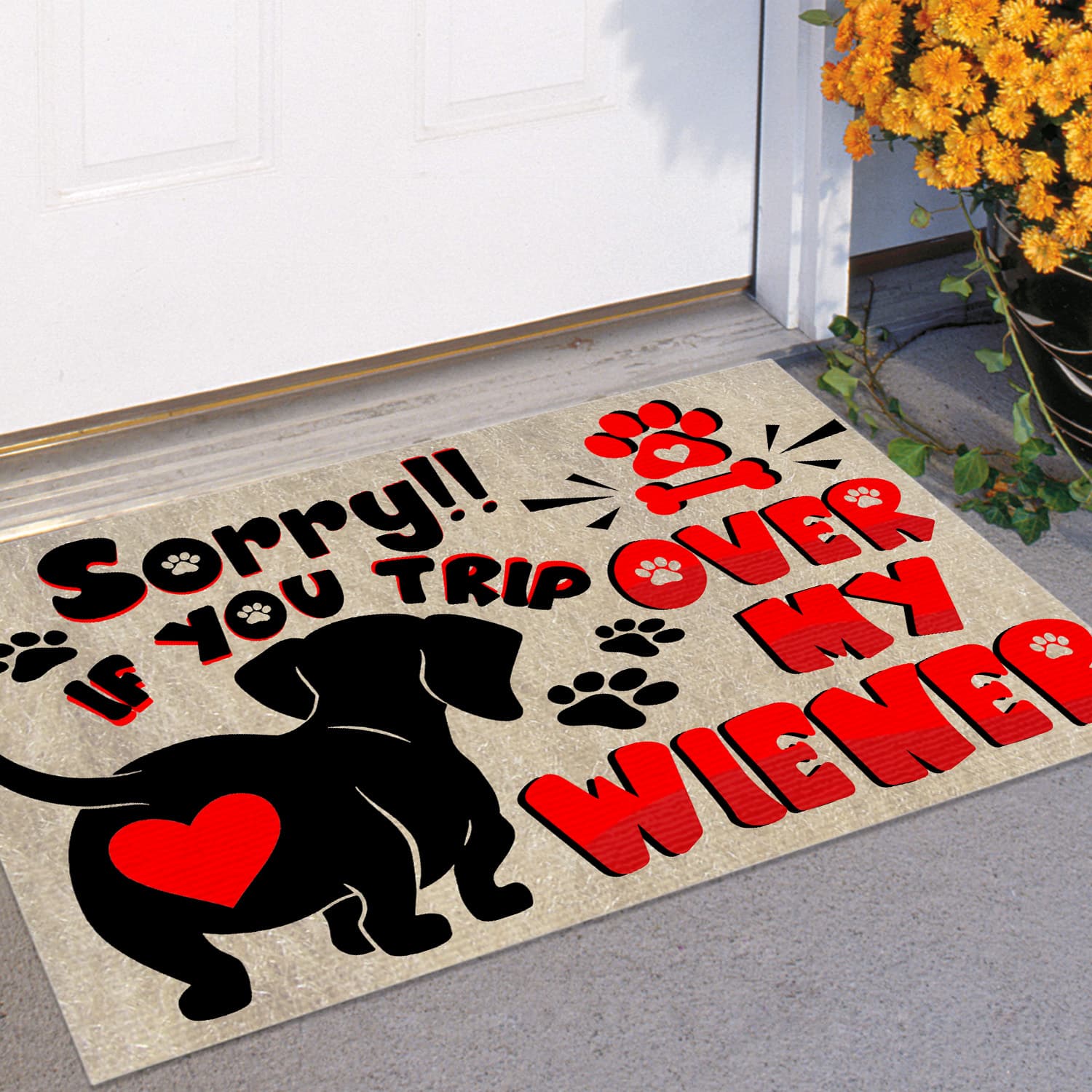 7MH. Dachshund Doormat Doormat mockup 11