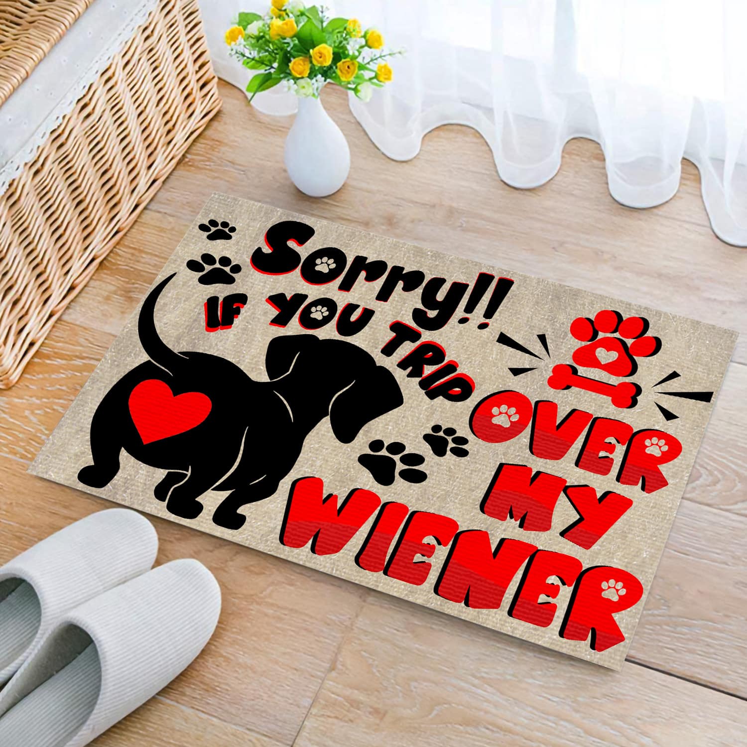 7MH. Dachshund Doormat Doormat mockup 2