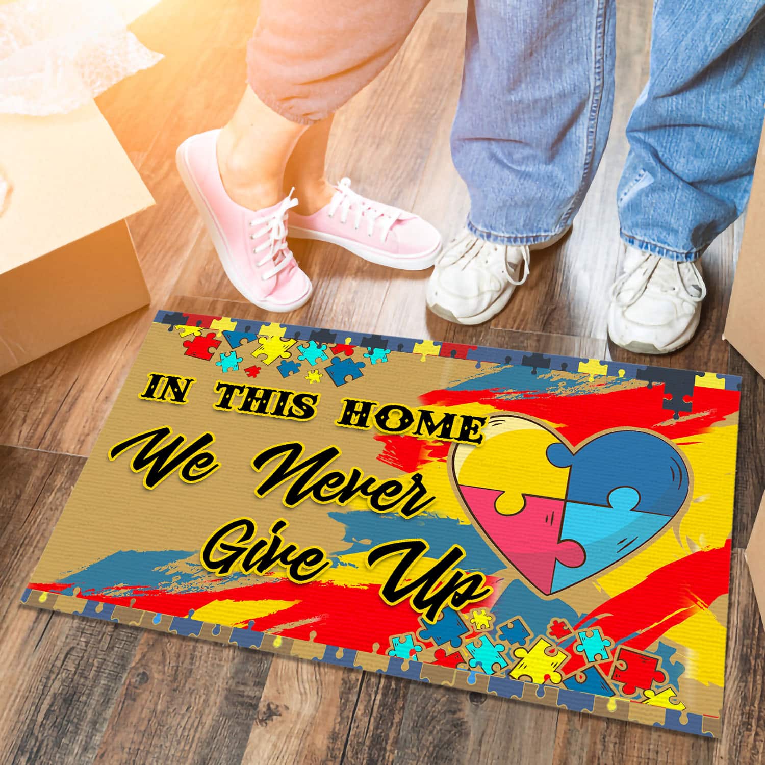 8O. In This House (5) Doormat mockup 6