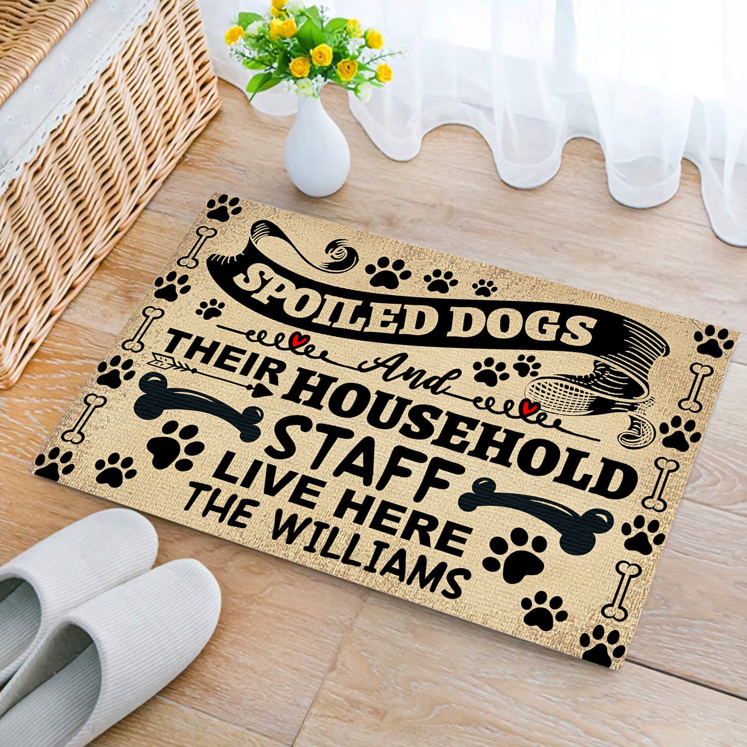 8MH. Spoiled Dog Doormat mockup 2