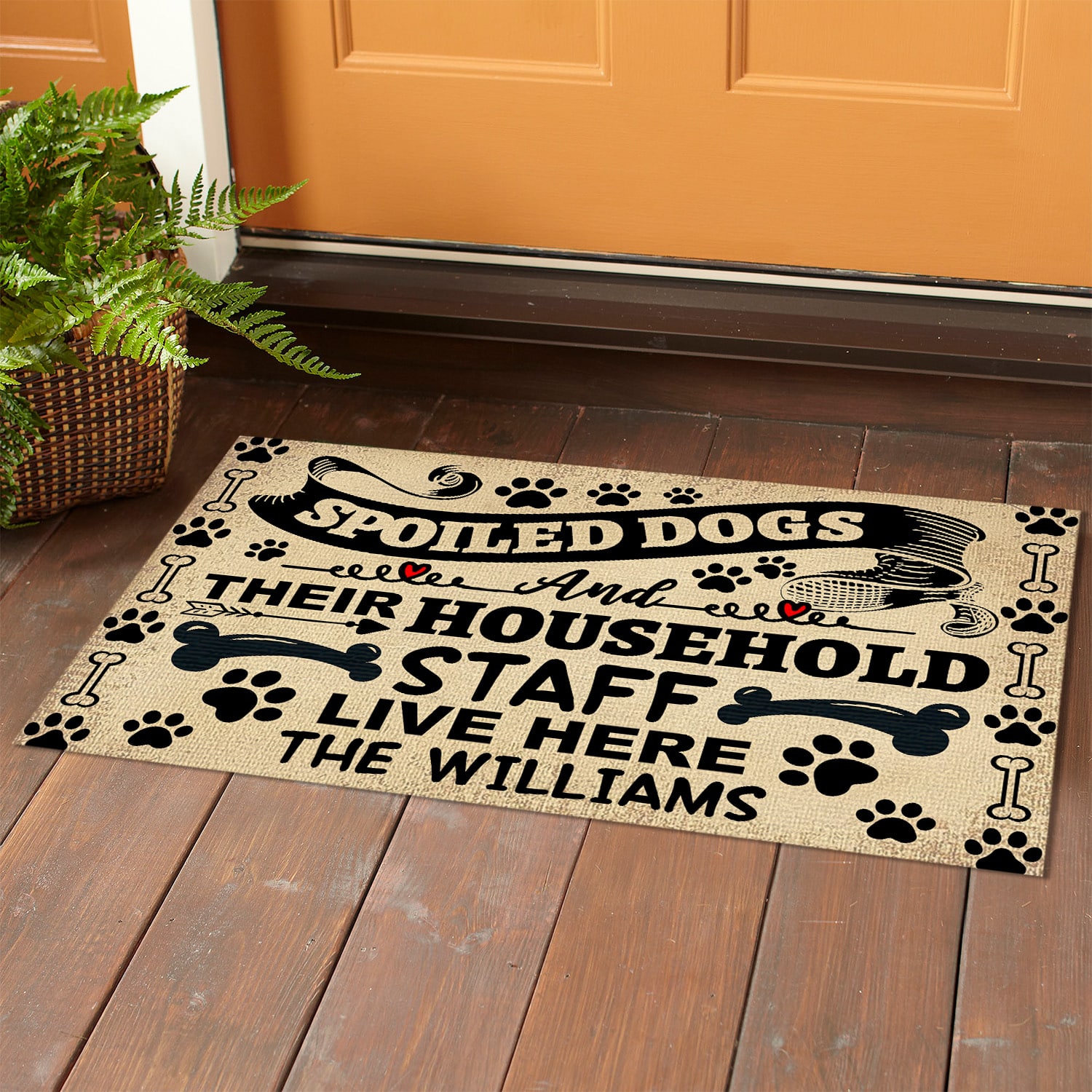 8MH. Spoiled Dog Doormat mockup 1