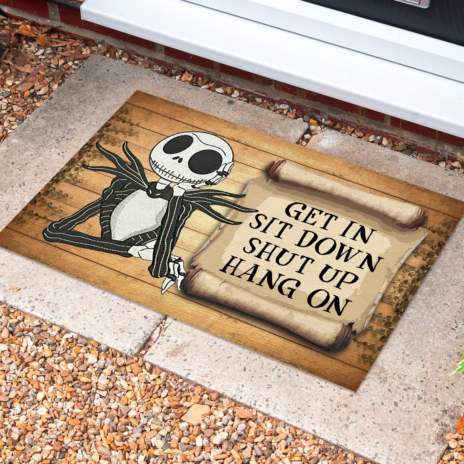 5LV. Get In Sit Down doormat Doormat Mockup 10
