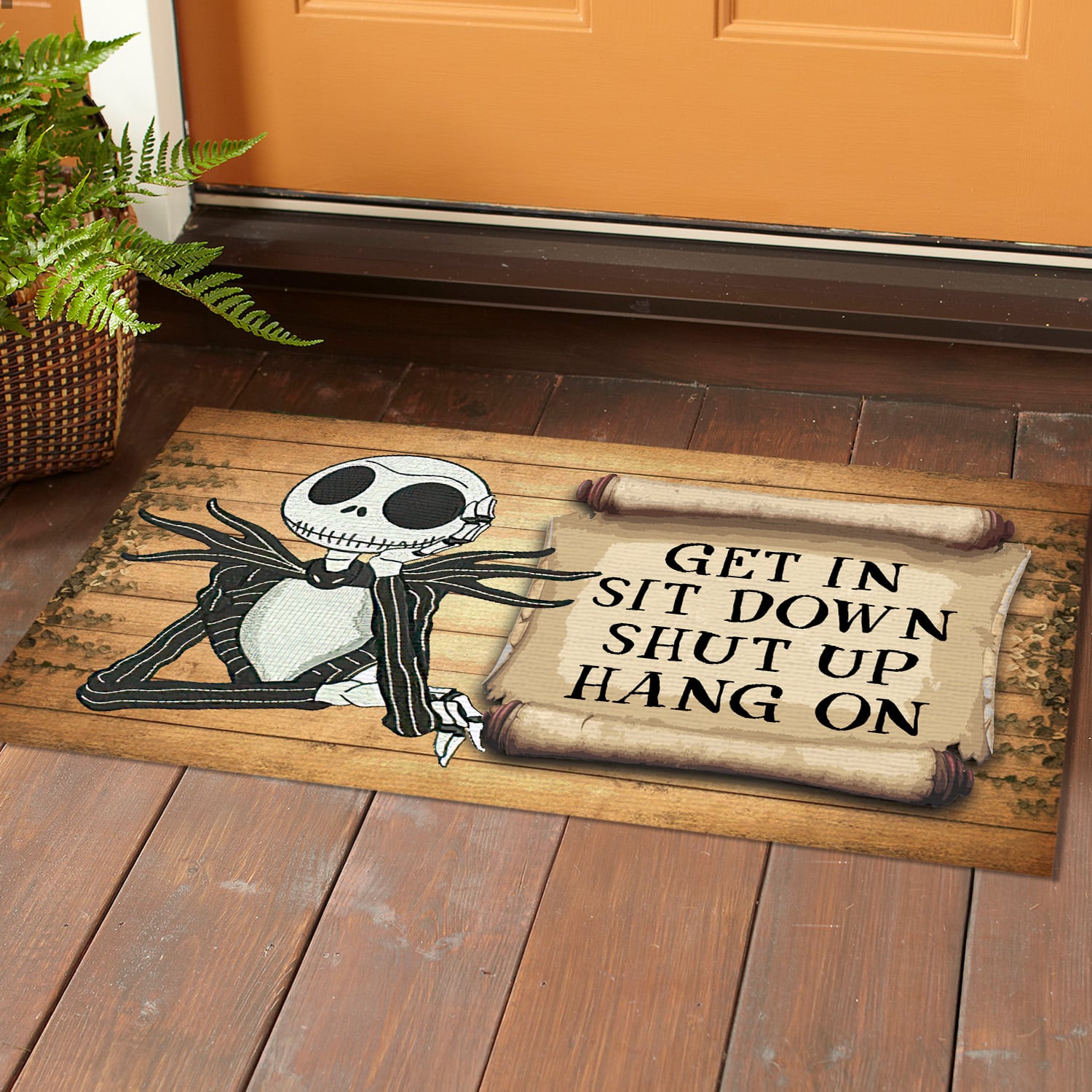 5LV. Get In Sit Down doormat Doormat Mockup 1