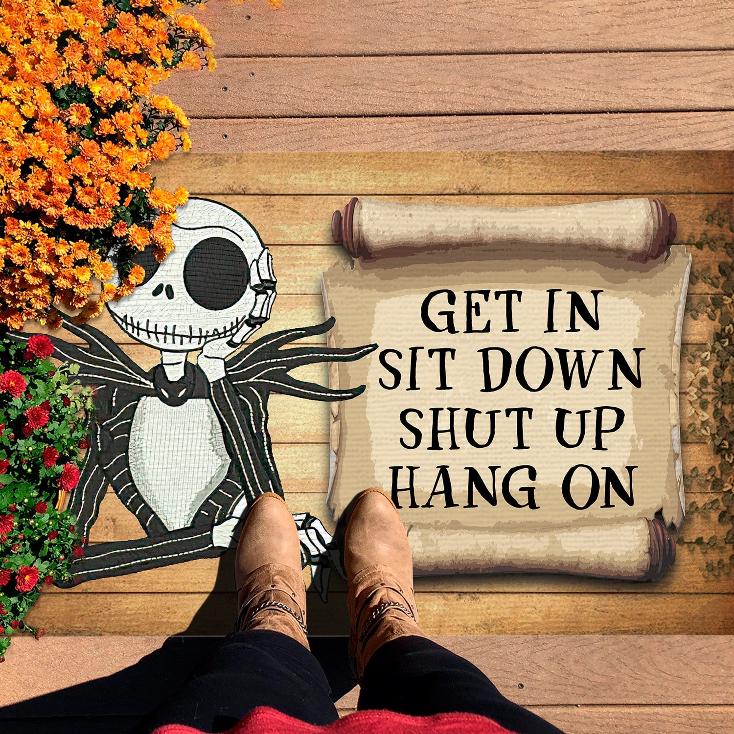 5LV. Get In Sit Down doormat Doormat mockup 7