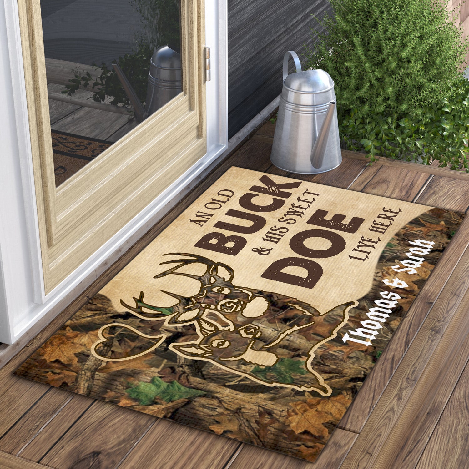 5UT. Couple Live Here(Sample Design) Doormat mockup 3