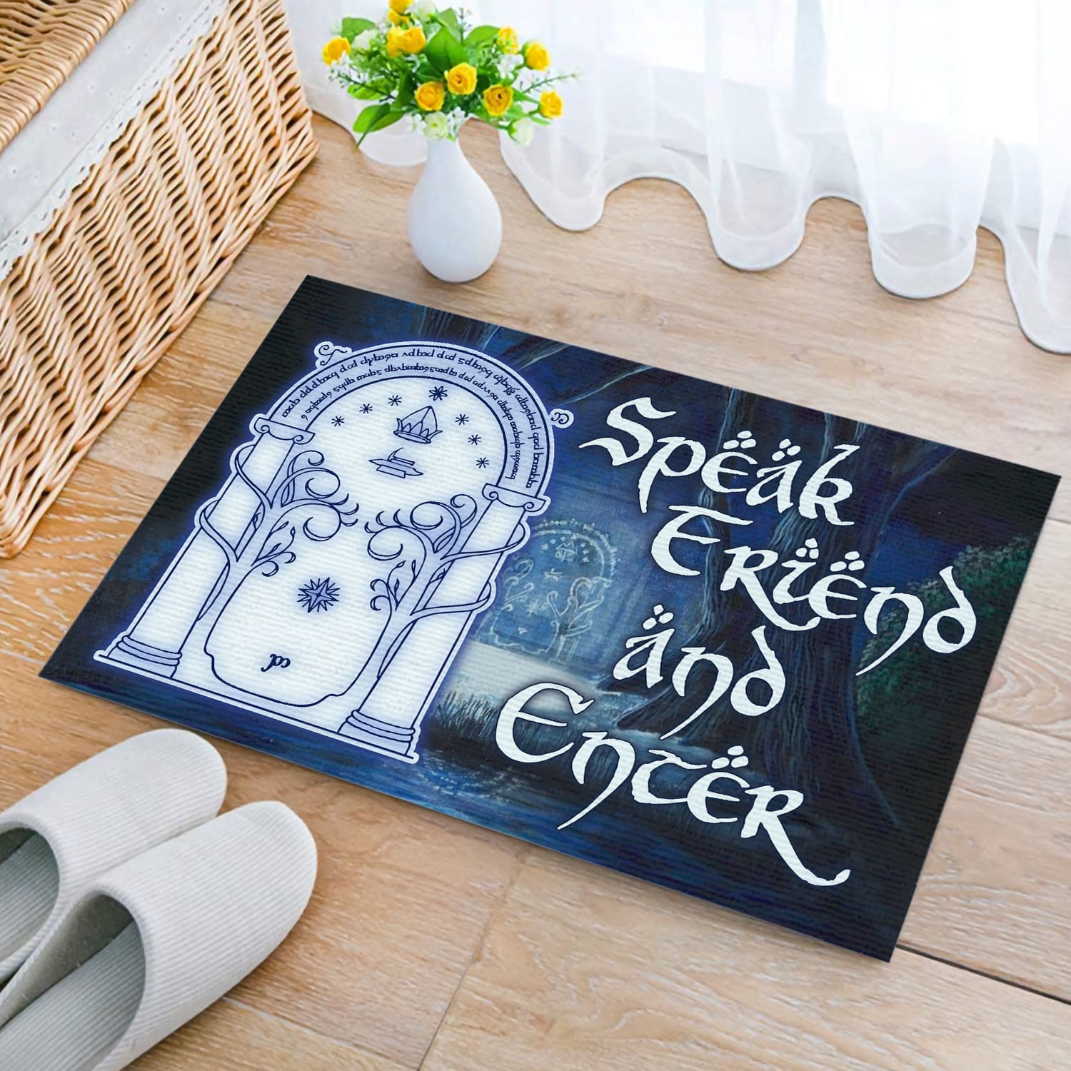 10MH. Speak Friend Doormat Doormat mockup 2