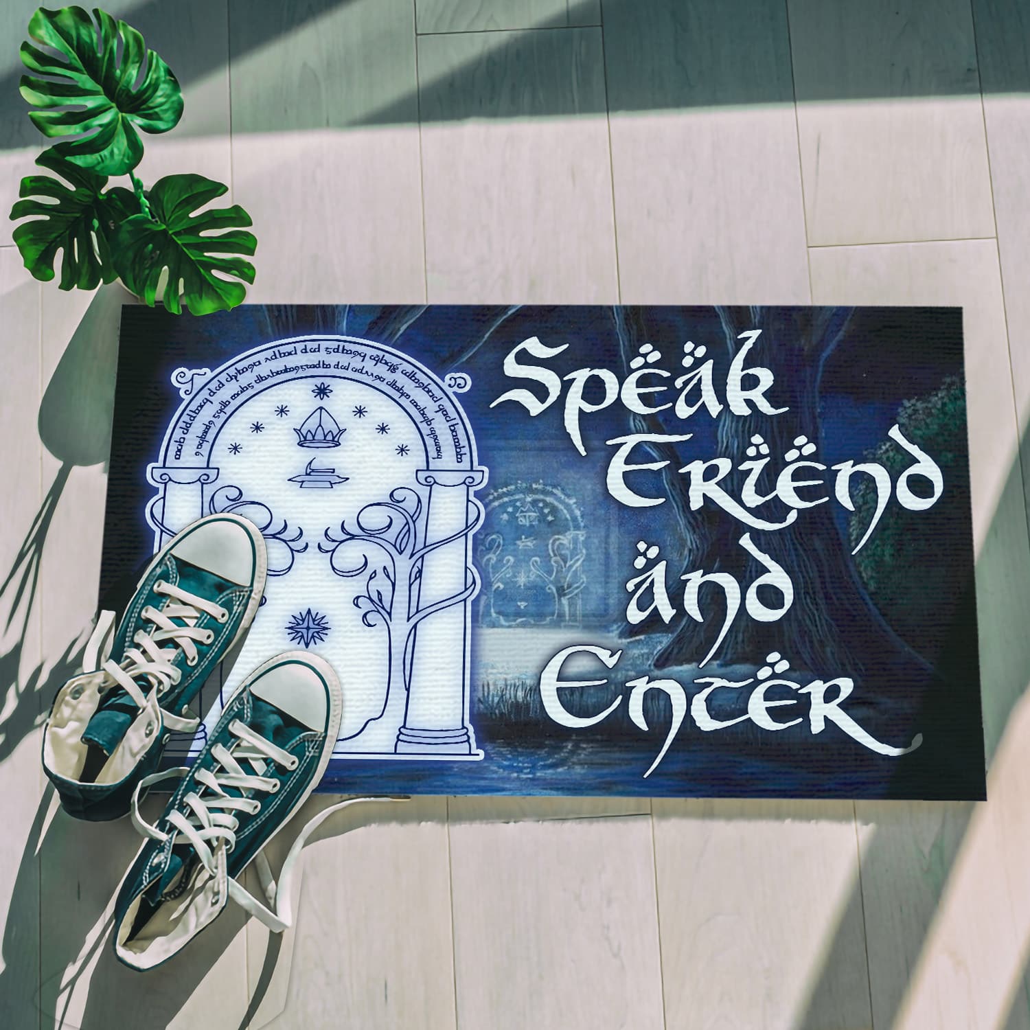 10MH. Speak Friend Doormat Doormat mockup 5