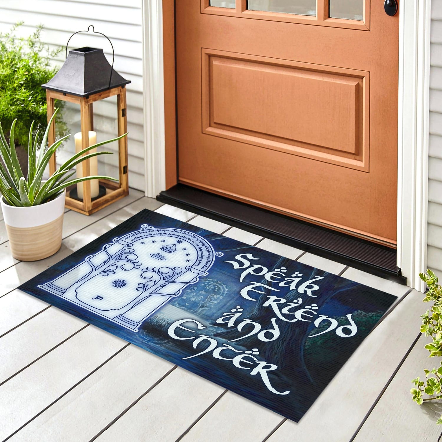 10MH. Speak Friend Doormat Doormat mockup 8