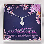 To My Beautiful Granddaughter I Squeezed This Necklace Really Tight and Fill With My Love Alluring Beauty Necklace - Alluring Beauty Necklace To My Beautiful Granddaughter I Squeezed This Necklace Really Tight and Fill With My Love Alluring Beauty Necklace - Alluring Beauty Necklace