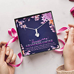 To My Beautiful Granddaughter I Squeezed This Necklace Really Tight and Fill With My Love Alluring Beauty Necklace To My Beautiful Granddaughter I Squeezed This Necklace Really Tight and Fill With My Love Alluring Beauty Necklace