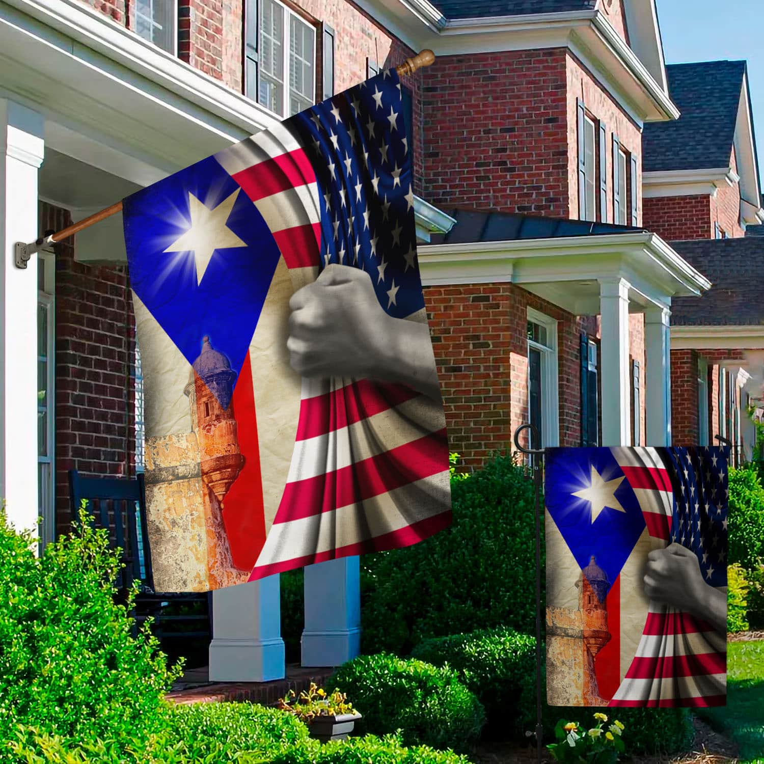 1O. American Puerto Rican-30x40-side1 Garden & House Mockup 2