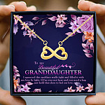 6UT. Grandma Feel My Love (4) Infinity Heart Necklace (Gold) 3