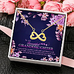 6UT. Grandma Feel My Love (4) Infinity Heart Necklace (Gold) 4