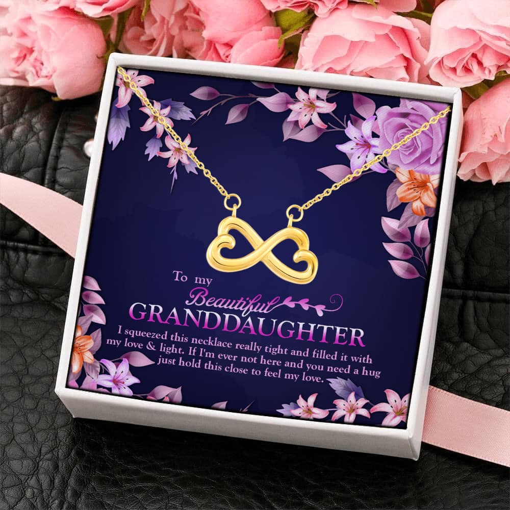 6UT. Grandma Feel My Love (4) Infinity Heart Necklace (Gold) 4