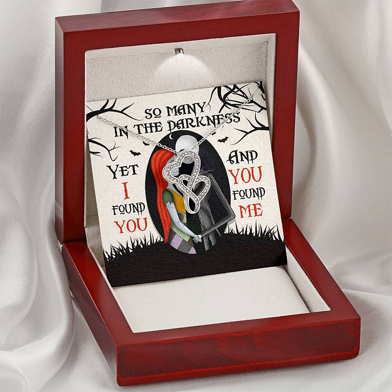 So Many In The Darkness Yet I Found You And You Found Me Double Hearts Necklace