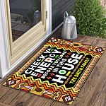 8VT. Check Ya Energy African (Sample Design) Doormat mockup 3