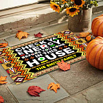 8VT. Check Ya Energy African (Sample Design) Doormat mockup 9