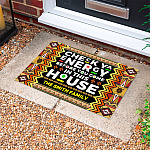 8VT. Check Ya Energy African (Sample Design) Doormat mockup 10