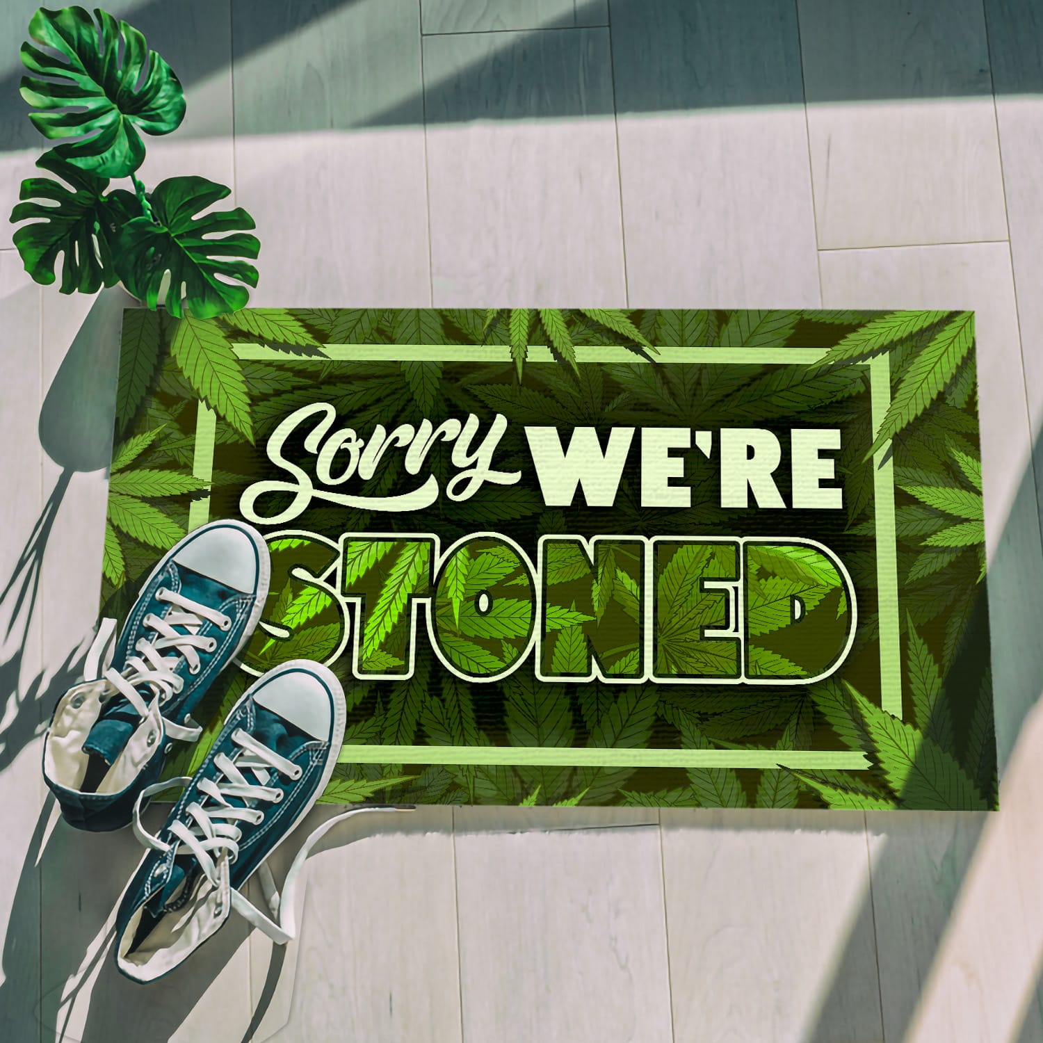 2HP. We're Stoned () Doormat mockup 5