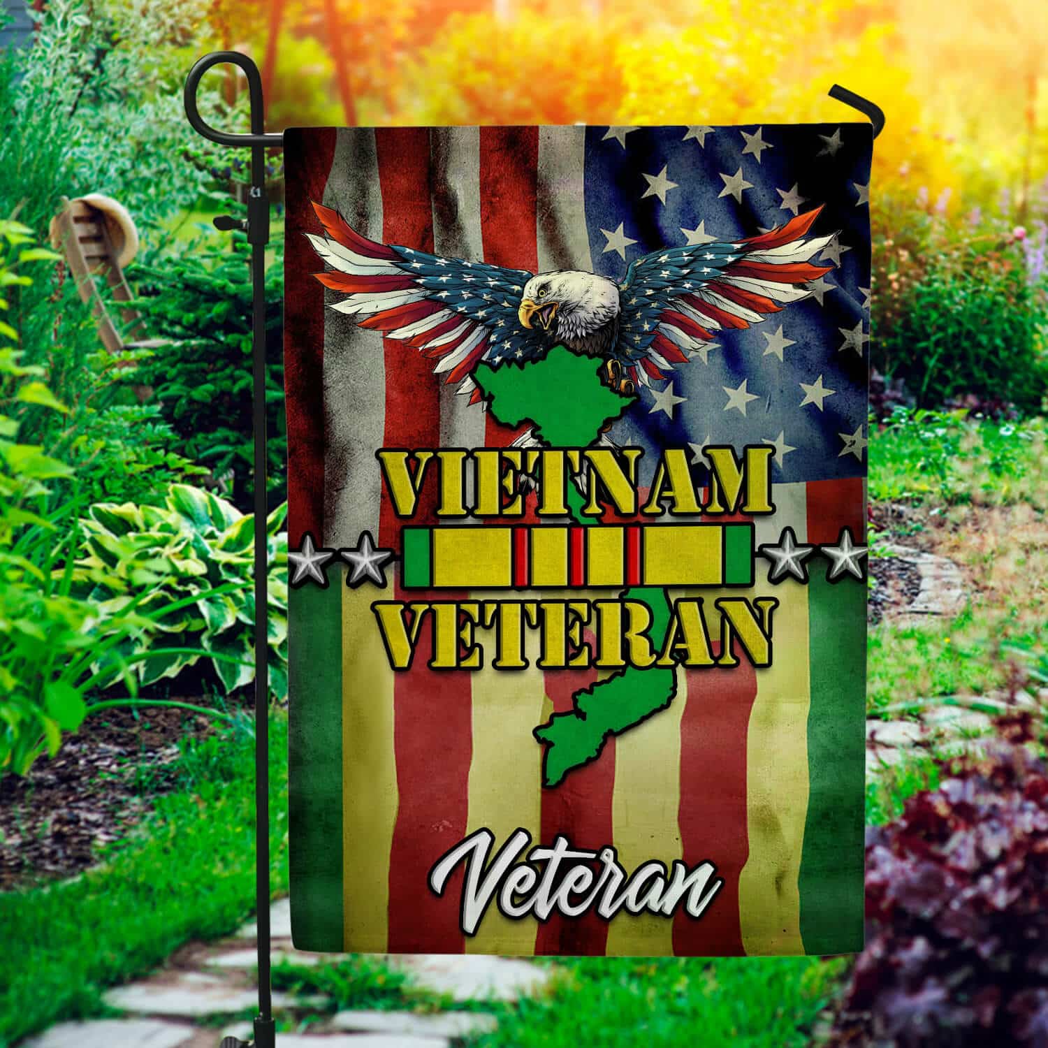 30x40 side1 Garden Flag Mockup 1