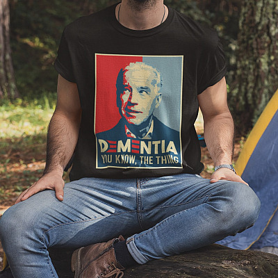 Alternative view of Dementia You Know the Thing Joe Biden T-Shirt - Funny Biden Shirt