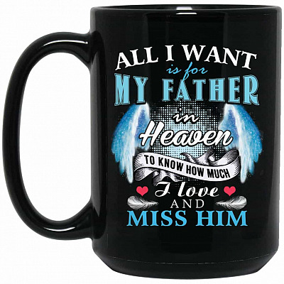 15 oz. Black Mug