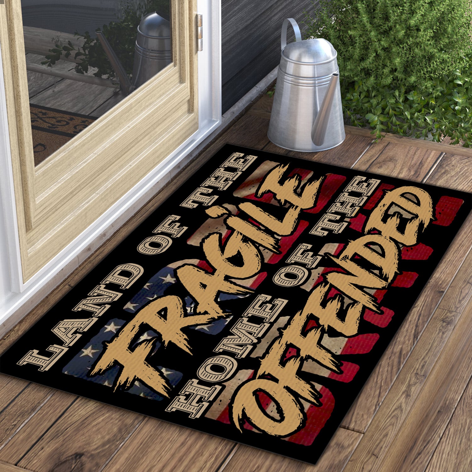 5NH. Land of Fragile Doormat (5) Doormat Mockup 3
