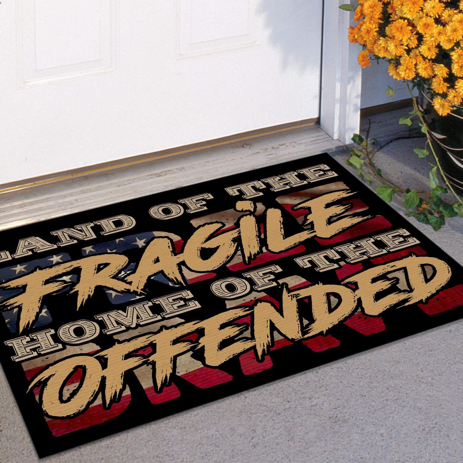 5NH. Land of Fragile Doormat (5) Doormat mockup 11