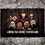 4LV. Where The Scary Things Doormat Mockup 13