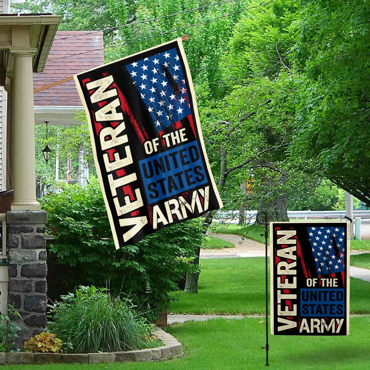 6O. Veteran Army-30x40-Side 1 Garden & House Mockup 1