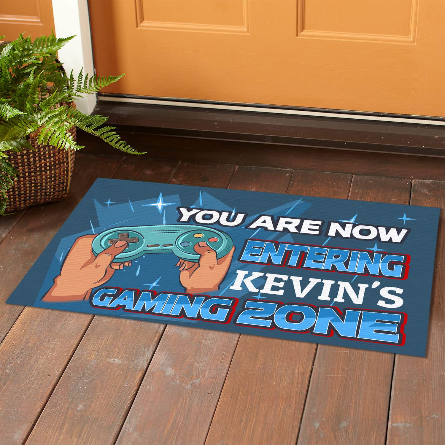 16 HG. Gaming Zone-sample design Doormat mockup 1